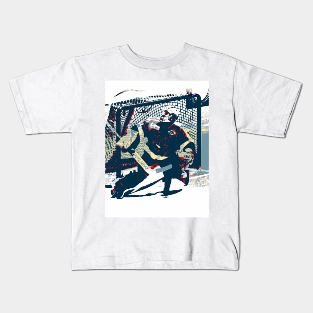 Goaltender - Ice Hockey Goalie Kids T-Shirt by Highseller